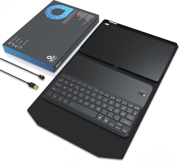 Produktbild Aplic Tablet Tastatur, Kunstledercase für iPad Pro 10,5", Bluetooth Keyboard mit Apple Layout (DE, iPad Pro 10.5)