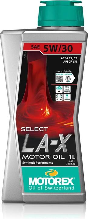 Actual product image Motorex Select LA-X (1 l, SAE 5W, SAE 30)