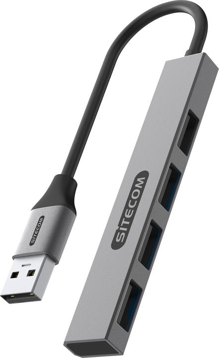 Actual product image Sitecom CN-5002 USB-A to 4x USB-A Nano Hub (USB-A, 4 Ports)