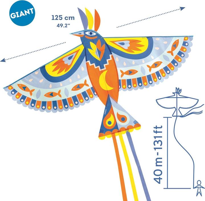Produktbild Djeco Flugdrache Maxi Vogel
