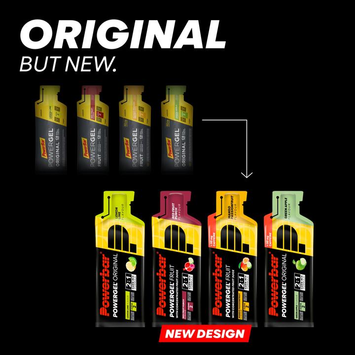 Actual product image Powerbar PowerGel Multiflavour Box (Lemon, Sweet lime, Raspberry, Pomegranate, Green Apple, Mango, Caffeine, Passion fruit, 12 pcs., 492 g)
