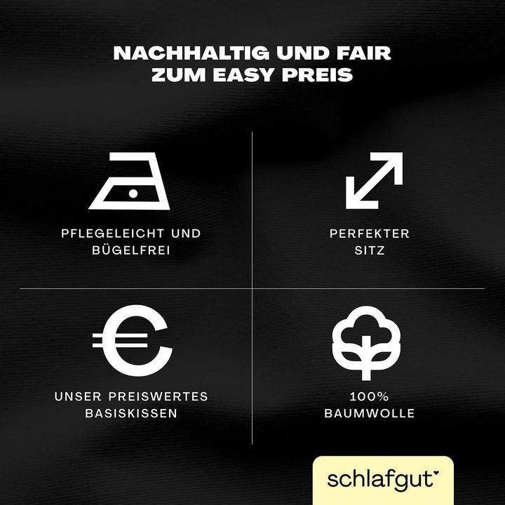 Actual product image schlafgut Easy Jersey (Duvet cover, 40 x 80 cm)
