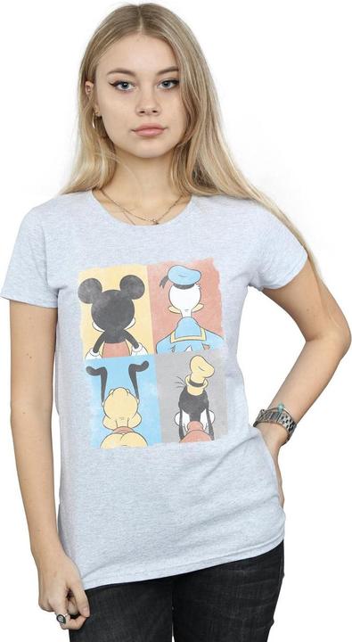 Actual product image Disney Womens/Ladies Mickey Mouse Four Backs Cotton T-Shirt (S)