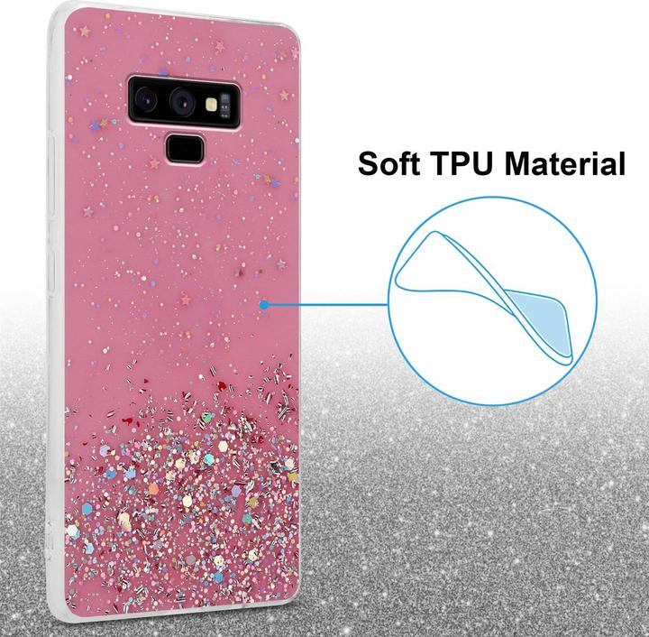 Actual product image Cadorabo TPU cover sparkling glitter (Samsung Galaxy Note 9)
