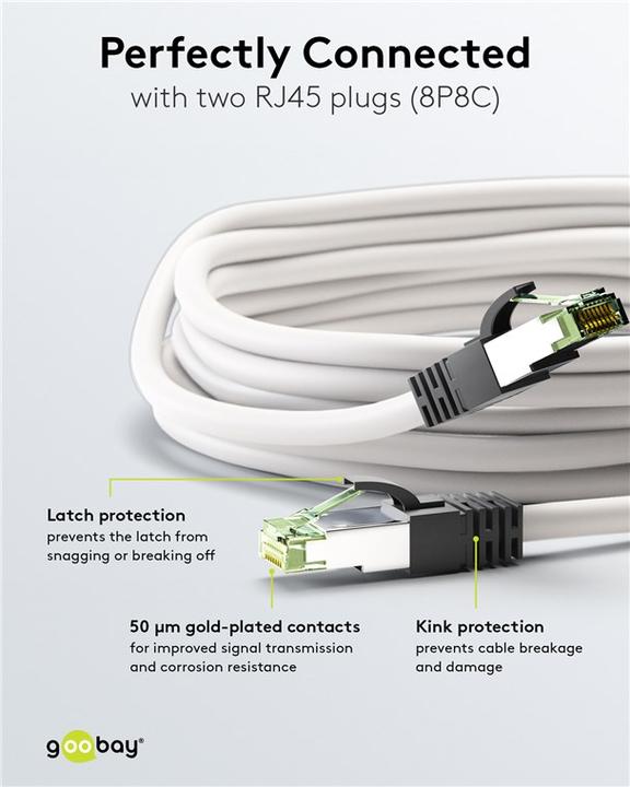 Produktbild Goobay Netzwerkkabel (S/FTP, CAT8.1, 0.50 m)