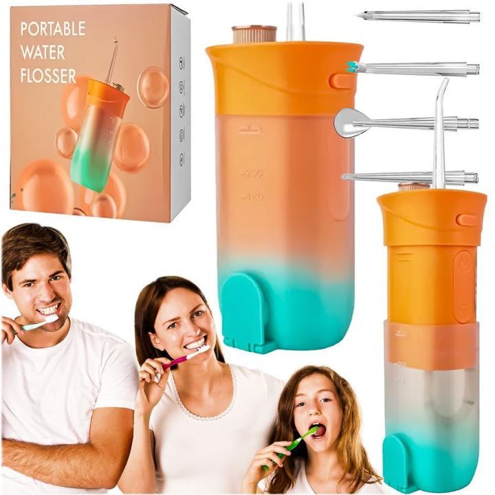Actual product image OEM Consumer electronics Electric oral irrigator 200 ml 4 tips RC-K-563 orange