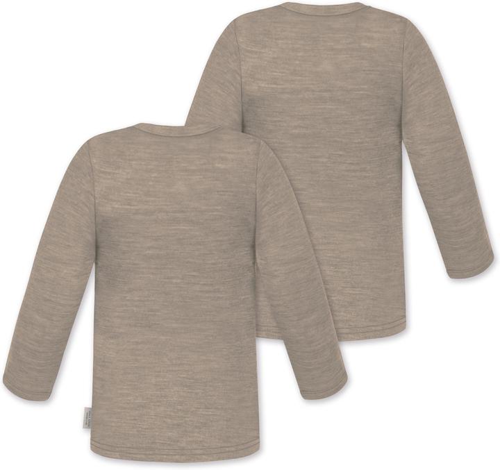 Produktbild Normani 2er Pack Baby Merino Longsleeve „Taupo" - 9465 (110)
