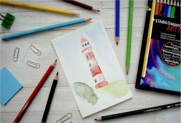 Actual product image STABILO aquacolor watercolour crayon (Sorted, 36 x)