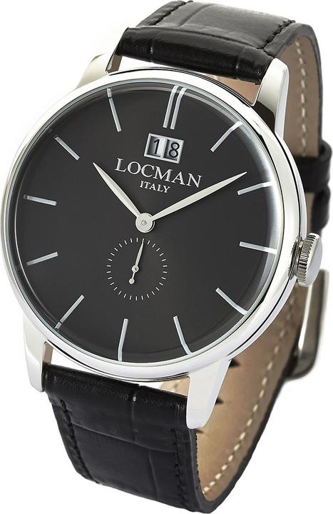 Actual product image Locman Italy Men's Watch 1960 Big Date black Ref. 0252 (Analogue wristwatch, 41 mm)