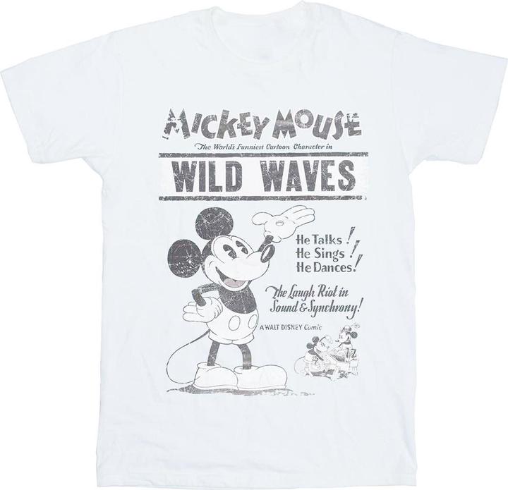 Immagine prodotto Disney Mickey Mouse Making Waves Maglietta Ampia Donna (M)