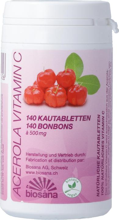 Biosana Acerola Vitamin C Tabl (140 Stück, Tabletten, 93 g)