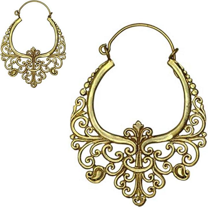Produktbild Star Piercing Ohrring vergoldet Mandala Adler (Messing)
