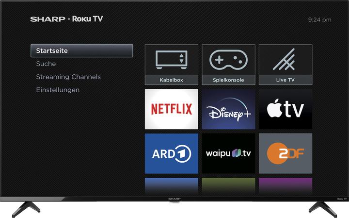 Actual product image Sharp 50GJ4225E 50" UHD Roku Smart TV black (50", LED, 4K)