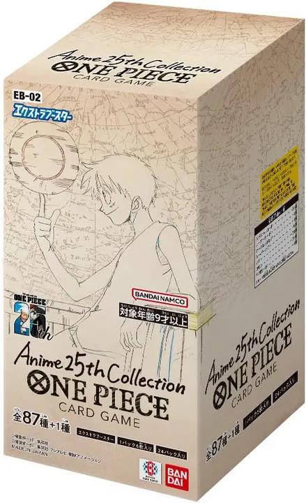 Image du produit One Piece Memorial Anime 25th Collection - Extra Booster Box EB-02 - Card Game - JP (Japonais, Affichage du booster)