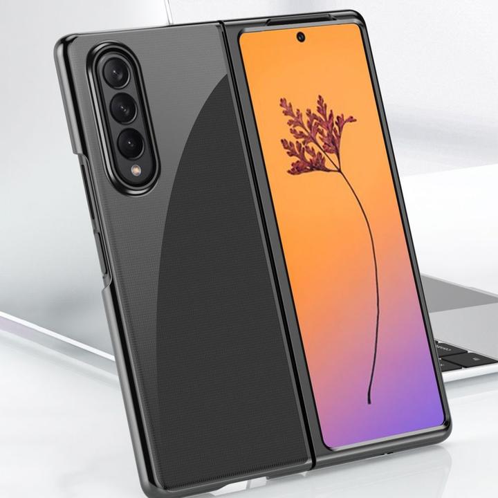 Produktbild Hurtel Plating Case for Samsung Galaxy Z Fold 4 cover with a metallic frame black (Samsung Galaxy Z Fold4)