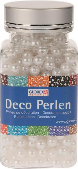 Immagine prodotto Glorex Perline di decorazione 75 g 10mm bianco perla
