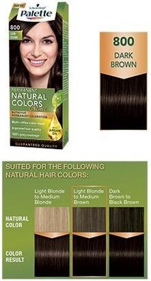 Immagine prodotto Palette Permanente Naturals Colour Creme Tintura per capelli con Burro di Cacao e Olio di Argan 800 (3-0) D