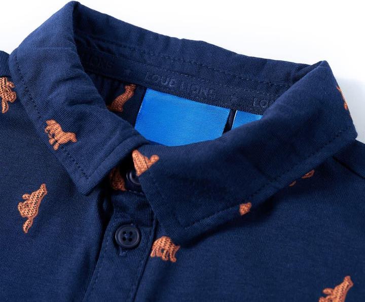 Produktbild VidaXL Kinderhemd Marineblau 116,Material: 100 % Baumwolle,Farbe (116)