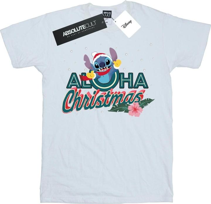 Disney Lilo And Stitch Aloha Christmas TShirt (M)