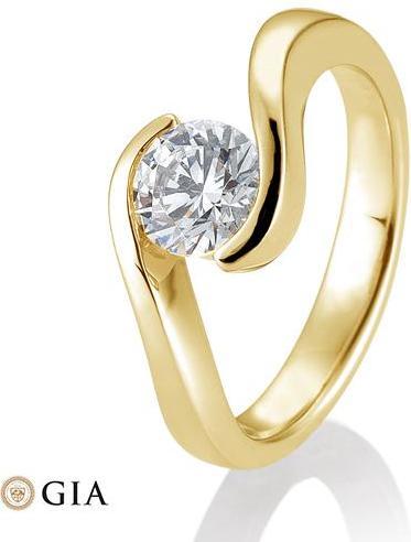Produktbild Breuning Ring Schwung 0,80-1,50 ct. (51, 585/14 K Gold)