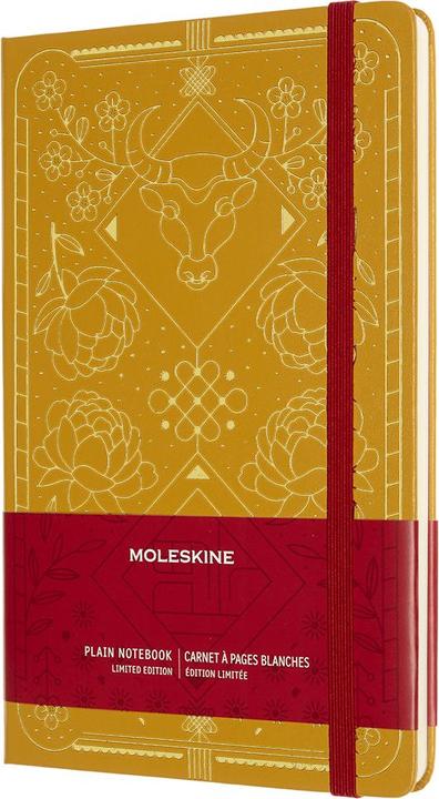Actual product image Moleskine Notebook Year Of The Ox A5 853773 blank, gold, 240 pages (13 x 21 cm, Plain, Hardcover)