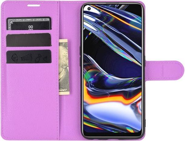 Actual product image MU Classic Litchi Leather Bookcover Series (Realme 7 Pro)