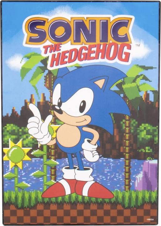Actual product image Fizz Creations Sonic the Hedgehog poster with light-up function (21 x 30 cm)