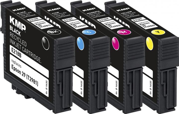 Actual product image KMP E218V Multipack BK/C/M/Y compatible with Epson T 2986 (M, FC, C, Y)