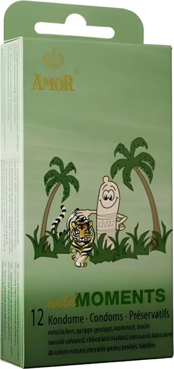 Actual product image Amor Wild Moments" 12 contoured condoms with grooves and nubs (12 pcs.)