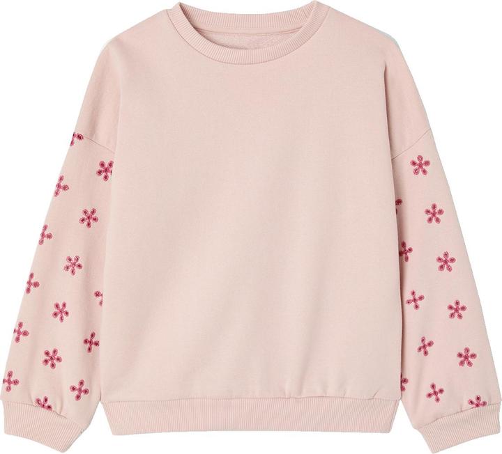 Produktbild Vertbaudet Mädchen Sweatshirt mit Lochmuster, Recycling-Polyester (116)