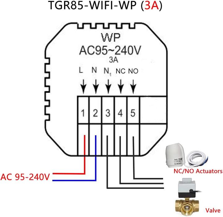 Produktbild Beok controls Wasserheizung Thermostat, 1Stk WIFI
