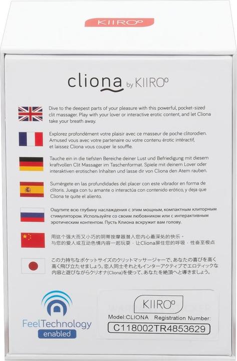 Actual product image Kiiroo Cliona