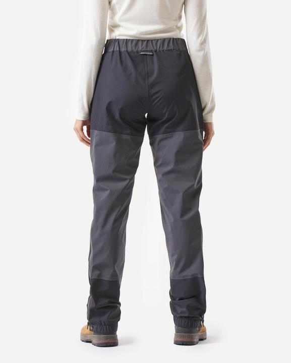 Actual product image Forclaz Women's waterproof rain trousers 20,000 mm water column trekking - MT900 black (44)