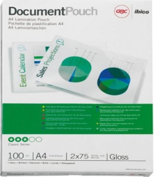 Immagine prodotto GBC DOCUMENT POUCH - buste di film laminato a caldo (A4, 25 Pezzo/i, 250 µm)