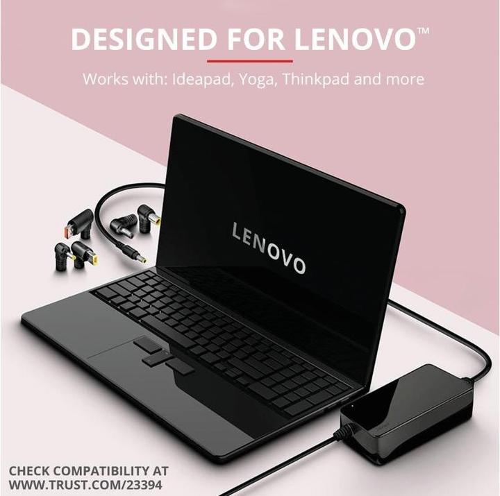 Actual product image Trust Power supply 90 W Maxo for Lenovo notebooks (90 W)