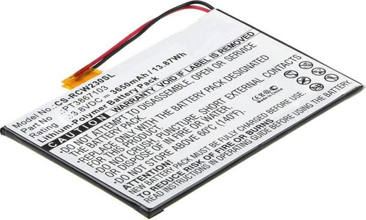 Produktbild CoreParts Battery for RCA Tablet (3650 mAh)