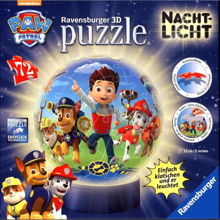 Actual product image Ravensburger Paw Patrol Night Light (72 pieces)