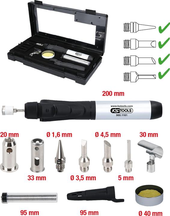 Actual product image KS Tools Micro soldering set. 10 pcs. 960.1160