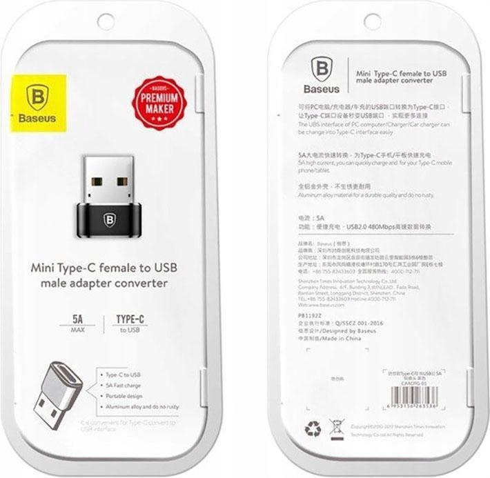 Image du produit Baseus CAAOTG-01 (USB-C, 1.70 cm)