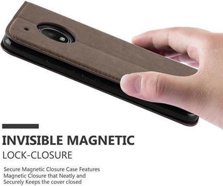 Actual product image Cadorabo Book Invisible Magnet Cover (Motorola Moto G5 Plus)