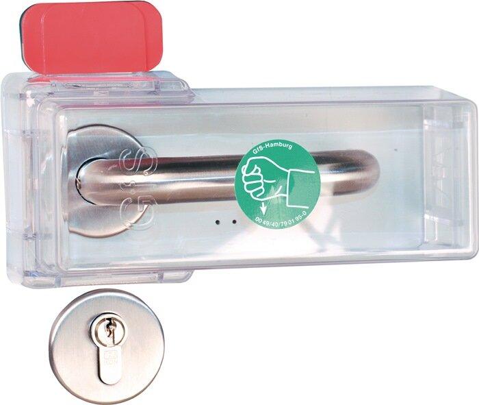 Produktbild GFS Fluchttürhaube Typ K Sicherung von Türdrückern Macrolon-Kunststoff transparent