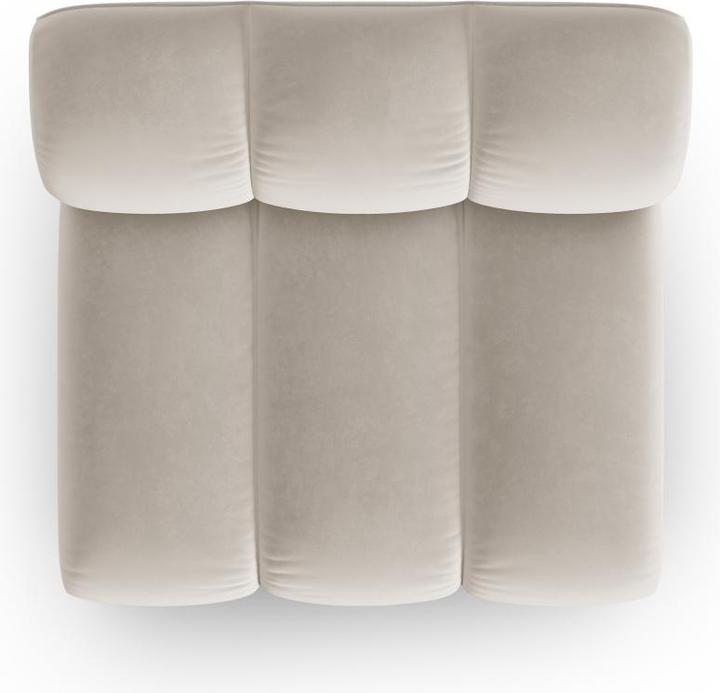 Actual product image Micadoni Velvet Modul Armless, "Lupine", 1 Seat, 92x95x70Made in Europe (2 person sofa, 3-seater, 4-seater)