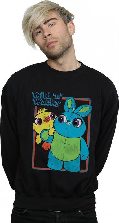 Actual product image Disney Mens Toy Story 4 Duck And Bunny Wild And Wacky Sweatshirt (S)