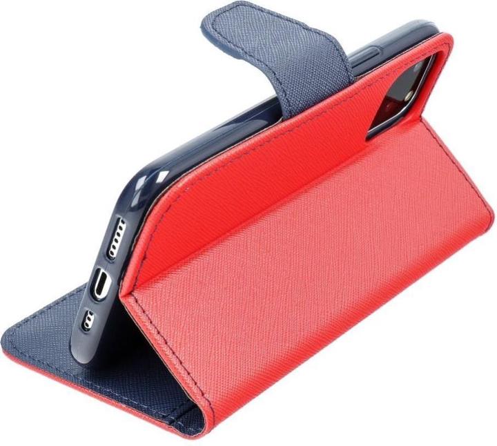 Produktbild Fancy Book Buchtasche OEM für SAMSUNG S22 Plus rot / navy (Samsung Galaxy S22+)
