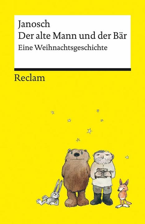 Immagine prodotto Der alte Mann und der Bär | Eine philosophische Weihnachtsgeschichte von Janosch | Reclams (Tedesco, Janosch, Sabine Rückert, 2023)