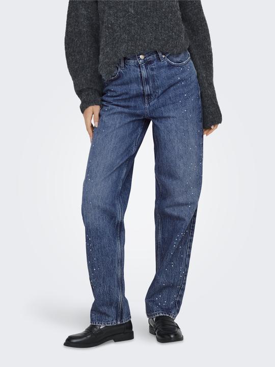 Actual product image Only ONLROBYN High waist straight cut jeans Straight fit jeans (W30/L32)