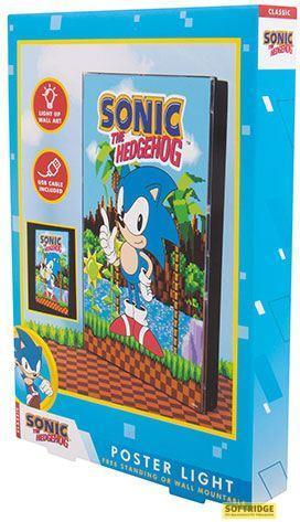 Actual product image Fizz Creations Sonic the Hedgehog poster with light-up function (21 x 30 cm)