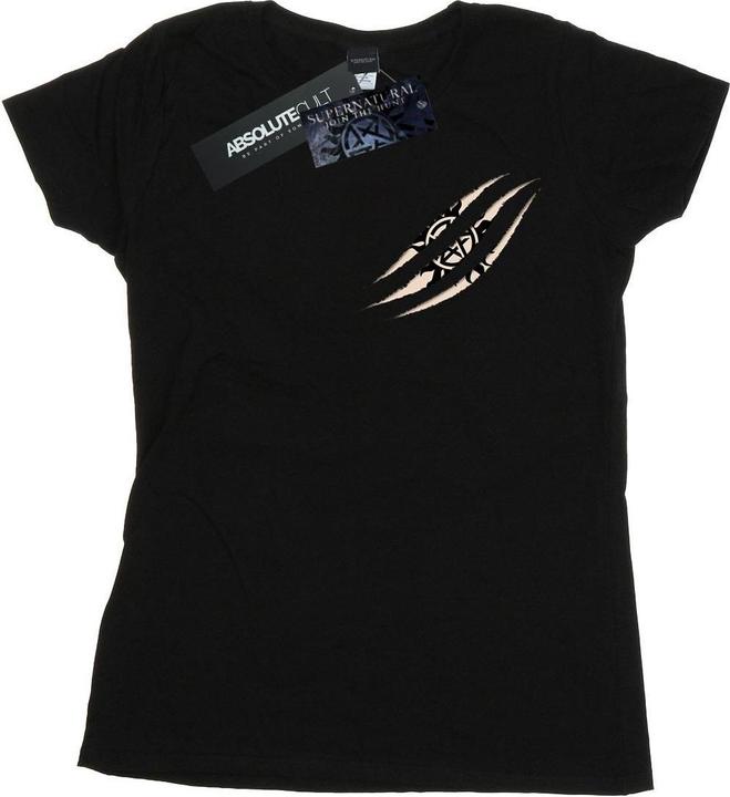 Actual product image Supernatural Womens/Ladies Symbol Scratch Cotton T-Shirt (XL)
