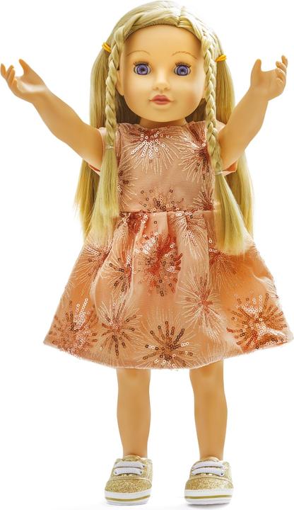 Produktbild Heless Glitzerkleid Roségold 35-45cm