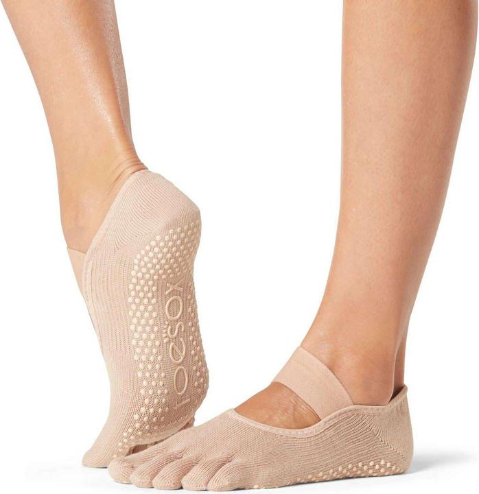 Actual product image Toesox Toe Socks Grip Full Toe Mia, Nude, M (Single pack, M)